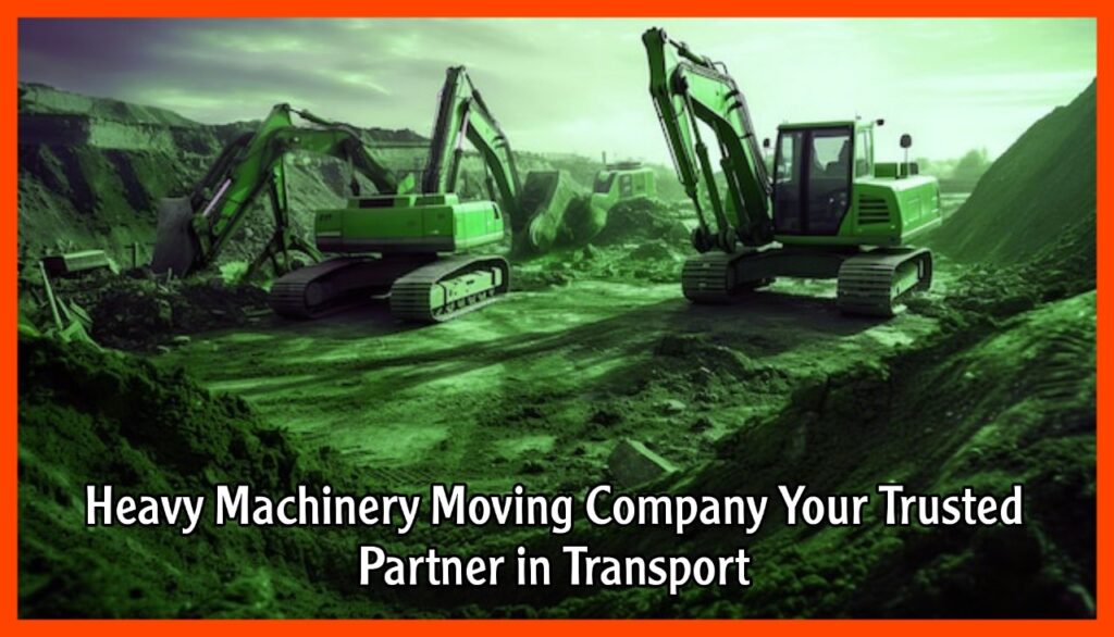 Heavy Machinery Moving Company Your Trusted Partner in Transport